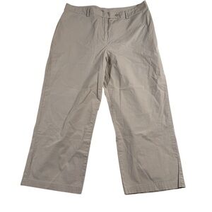Lands' End Wide Leg Chino Pants